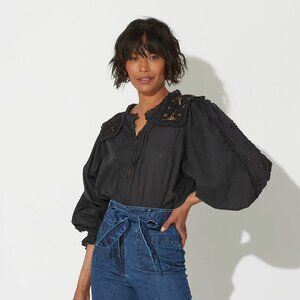 Cleobella Black Claudia Blouse